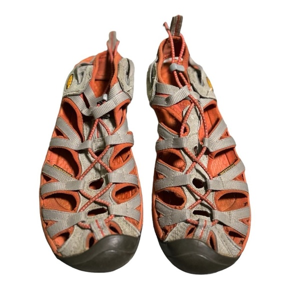 Keen Newport Closed Toe Sport Sandals Size 9 Orange Waterproof Hiking Sandals - Picture 5 of 13
